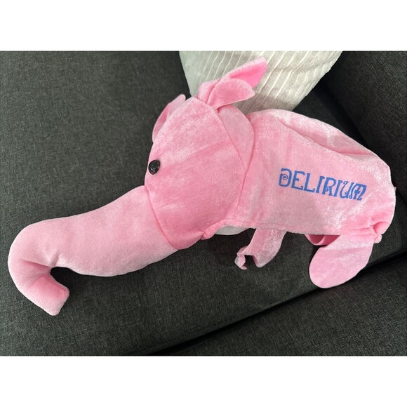 Delirium Tremens Fluffy Floppy Pink Elephant Hat NEW - Picture 1 of 4